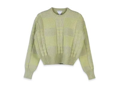 Bottega Veneta Women's Waffle Wool Sweater "Pistachio"
