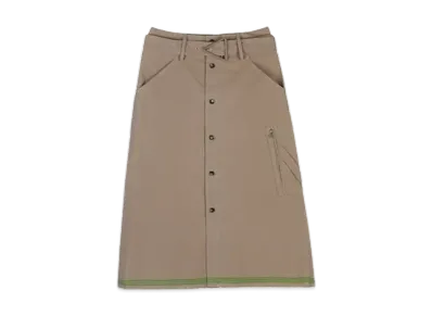 Bottega Veneta Women's Triangle Buckle Midi Skirt "Beige"