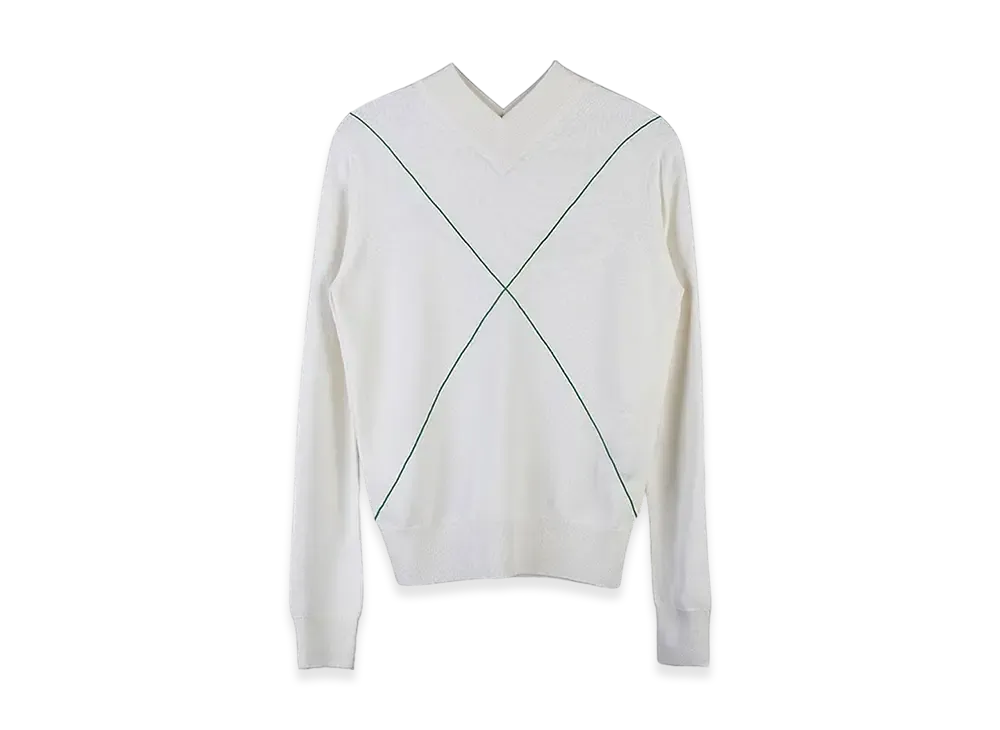 Bottega Veneta Women's V-Neck Knit "White"