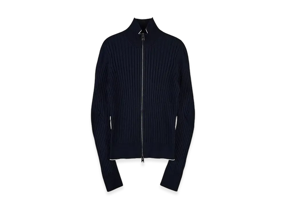 Bottega Veneta Knit Zip Up "Midnight Blue"