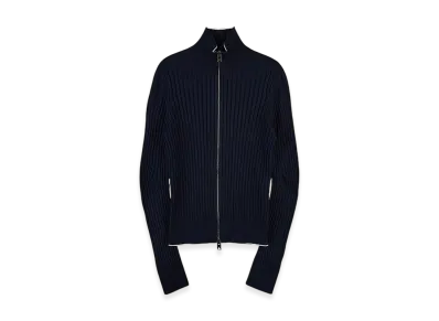 Bottega Veneta Knit Zip Up "Midnight Blue"