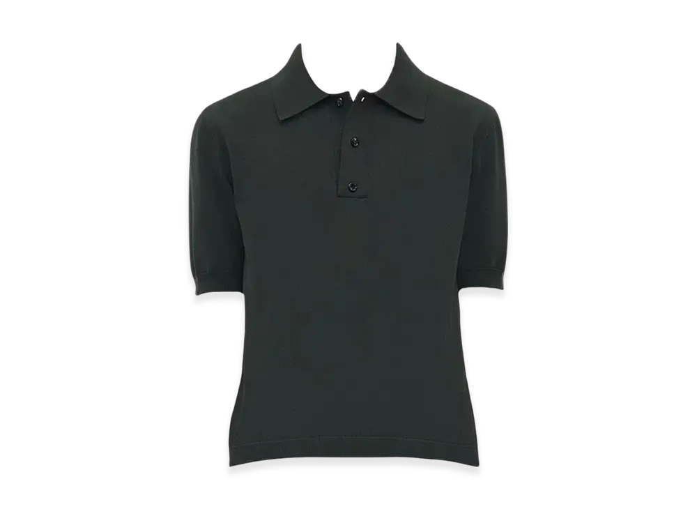 Bottega Veneta Cotton Polo "Asphalt"