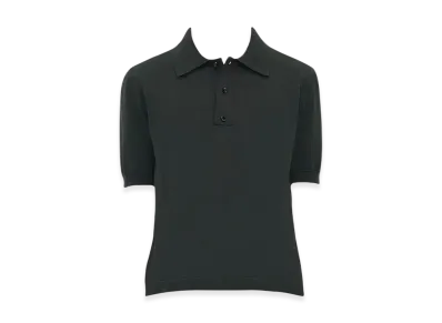 Bottega Veneta Cotton Polo "Asphalt"