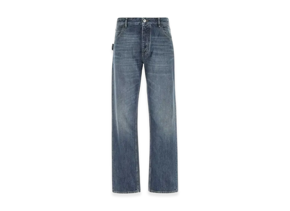 Bottega Veneta Medium Washed Straight Denim "Original Medium Wash Indigo"