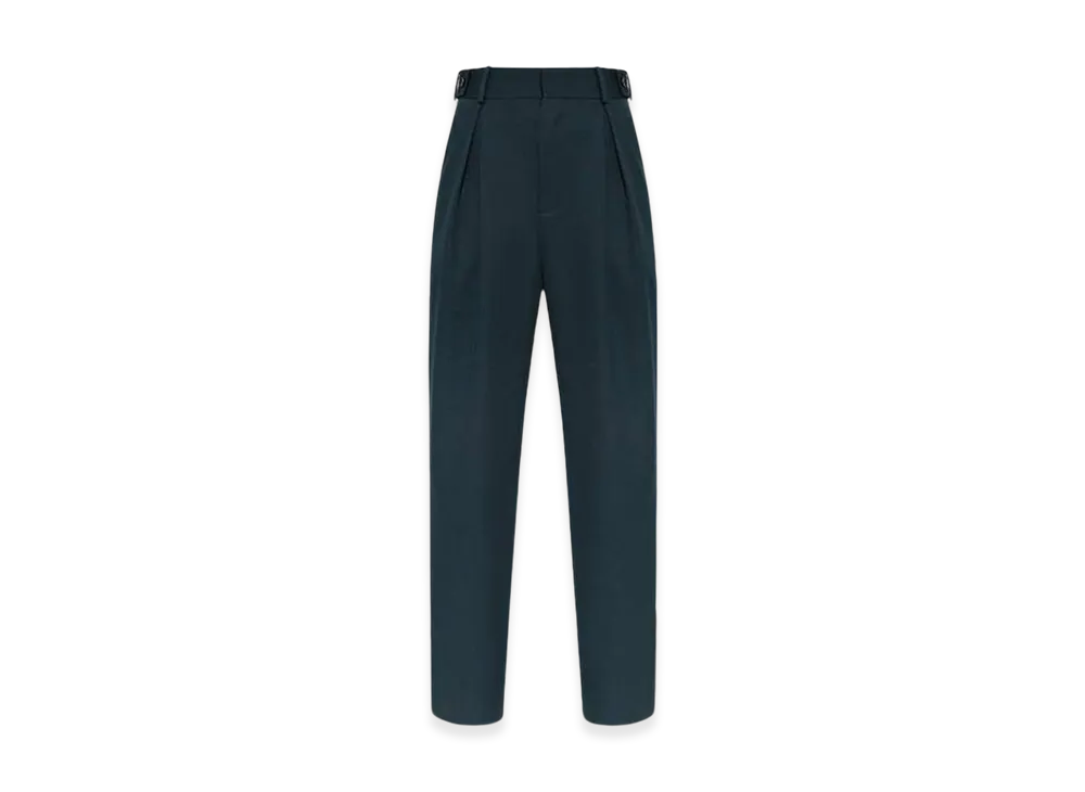 Bottega Veneta Women's Stretch Tapered Pants "Green"