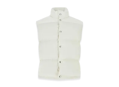 Bottega Veneta Frosted Poplin Padded Vest "Chalk"
