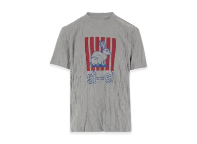 Bottega Veneta Crushed Cotton Printed Jersey T-Shirt "Light Grey Melange"