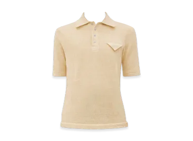 Bottega Veneta Slim Fit Light Linen Polo "String"