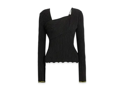 Bottega Veneta Women's Textured Boucle Sweater "Black"