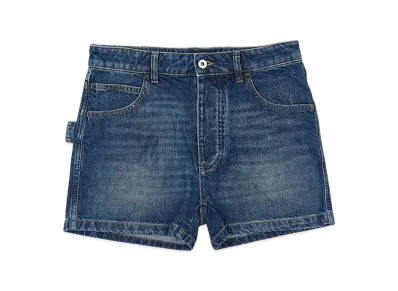 Bottega Veneta Women's Medium Washed Denim Shorts "Original Medium Wash Indigo"