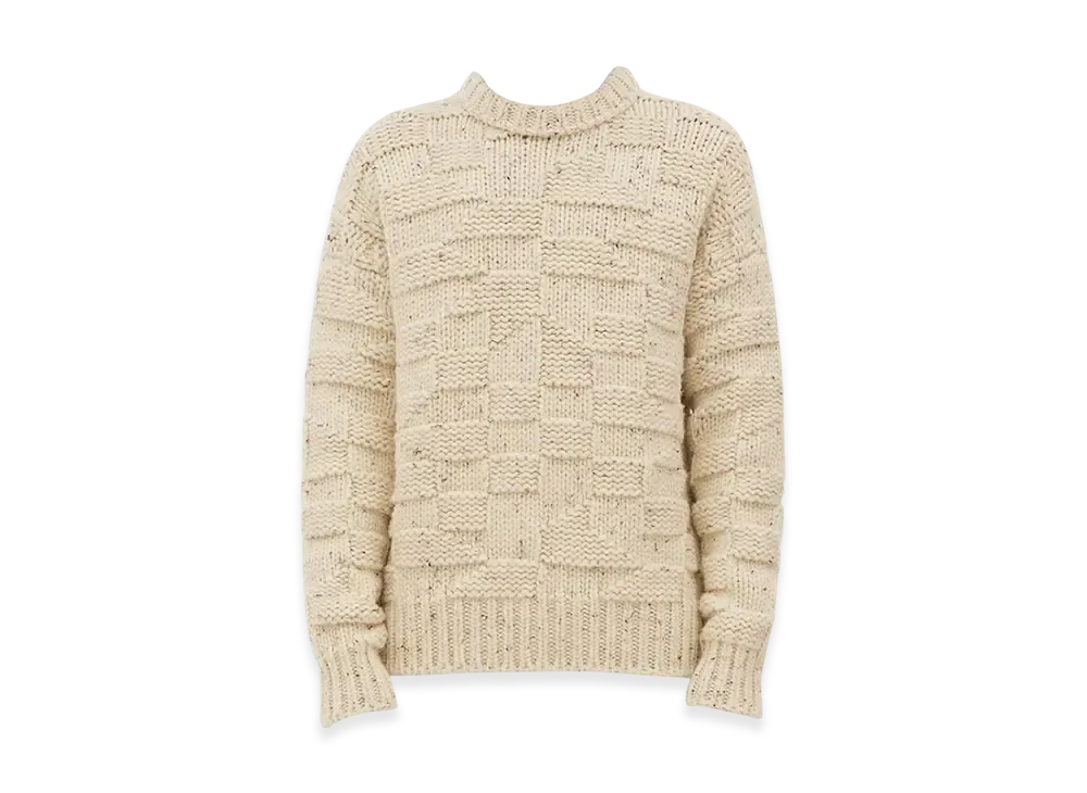 Bottega Veneta Heavy Intreccio Graphic Wool Sweater "String"