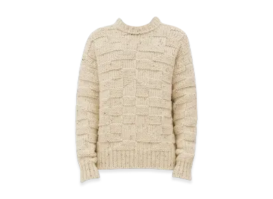 Bottega Veneta Heavy Intreccio Graphic Wool Sweater "String"