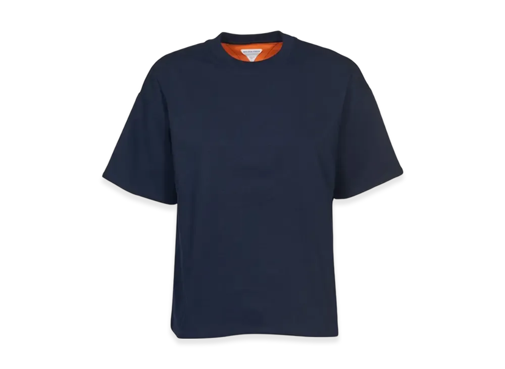 Bottega Veneta Double Layered Cotton Jersey T-Shirt "Starry Night/Orange Sky"