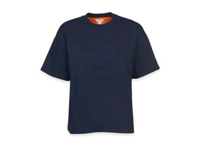 Bottega Veneta Double Layered Cotton Jersey T-Shirt "Starry Night/Orange Sky"