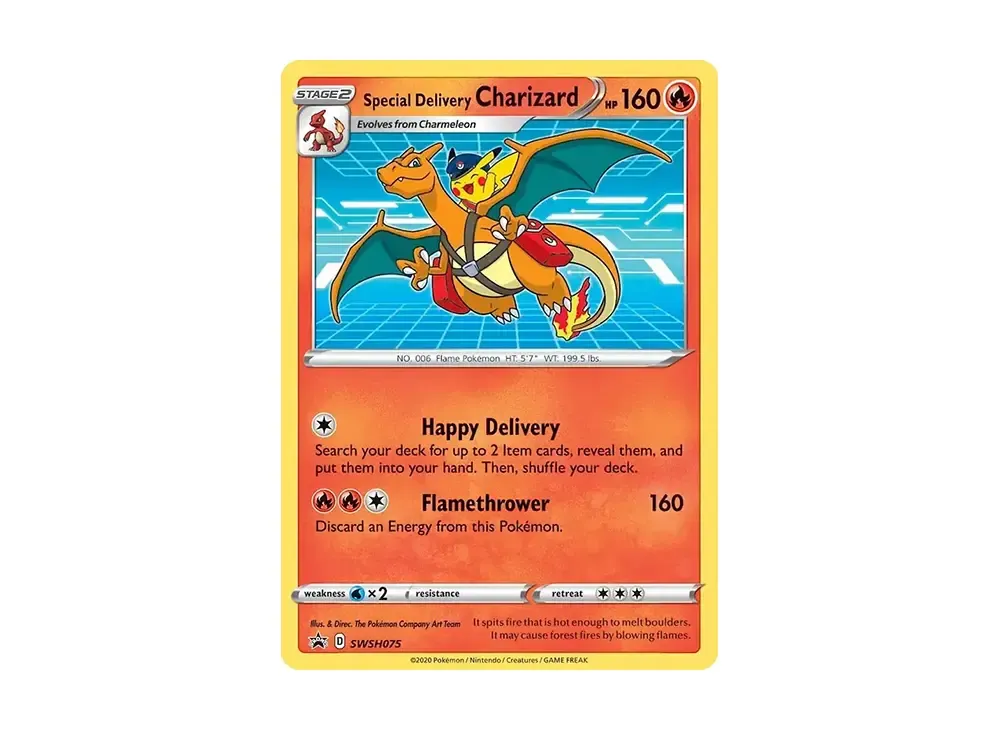 スペシャルデリバリーリザードン　未開封品SWSH075 スペシャルデリバリーリザードン P [SWSH075]【英語版】(ソード