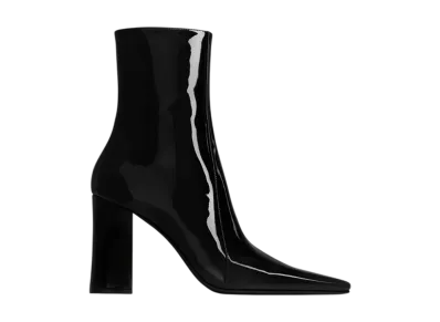 Saint Laurent Women's Rainer Boots Patent Leather "Black"
