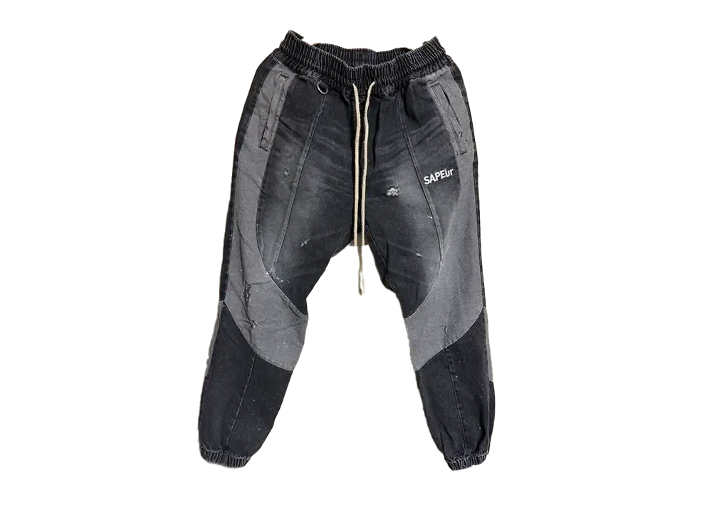 SAPEur Vinage Denim Track Pant A0021-179 "Black"