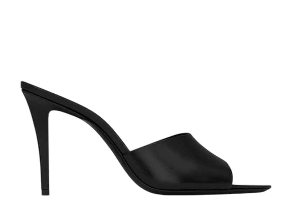 Saint Laurent Women's Romy Mules Smooth Leather "Black"