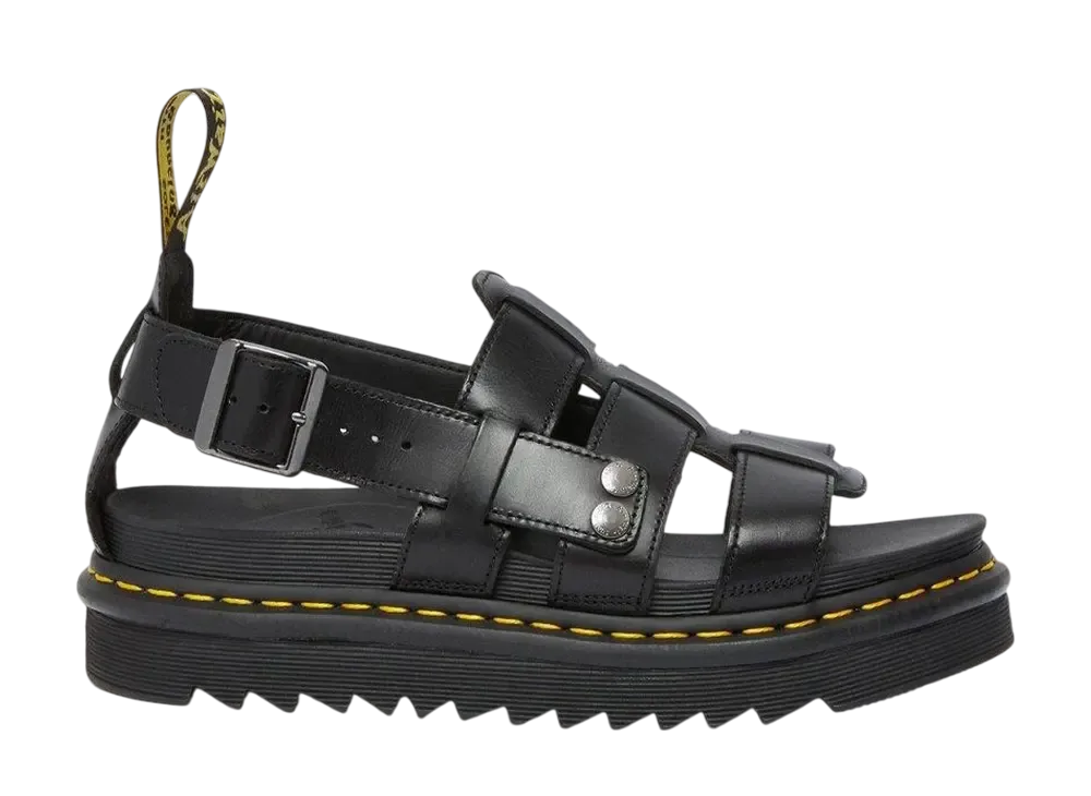 Dr.Martens Terry Leather Sandals "Black"