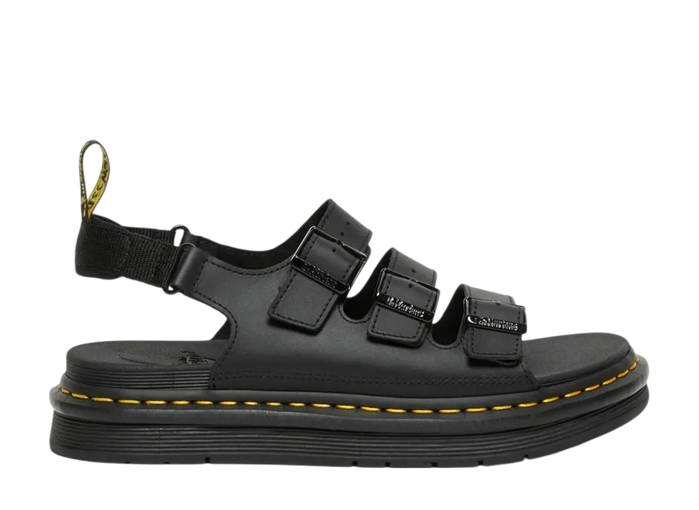 Dr.Martens Soloman Hydro Leather Strap Sandals "Black"