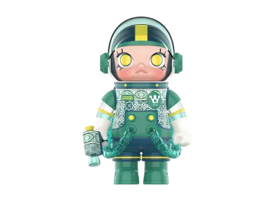 POP MART "MEGA COLLECTIONS" MEGA SPACE MOLLY 400% Portuguese Tiles