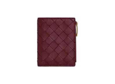 Bottega Veneta Intrecciato Small Bi-Fold Wallet "Barolo"