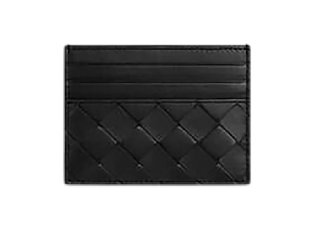 Bottega Veneta Intrecciato Credit Card Case "Black"