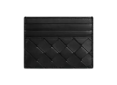 Bottega Veneta Intrecciato Credit Card Case "Black"