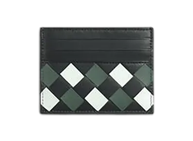 Bottega Veneta Intrecciato Credit Card Case "Aldoise/Glacier/Aloe"