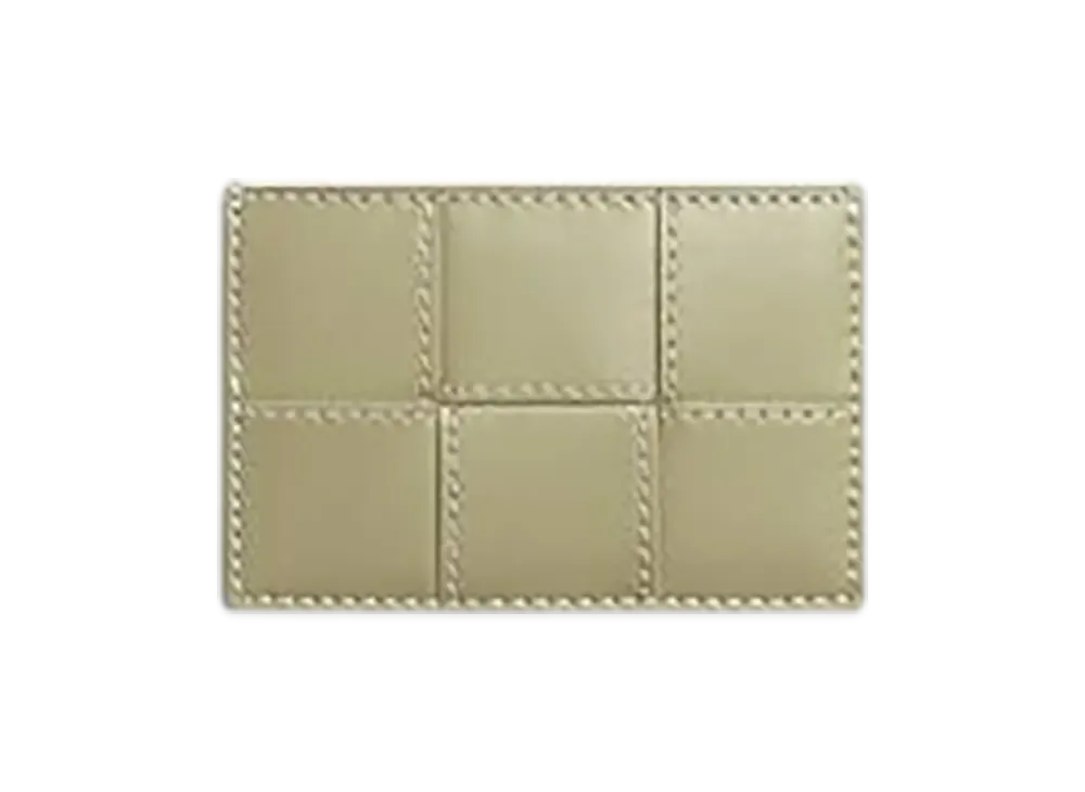 Bottega Veneta Cassette Credit Card Case "Travertine / Natural"