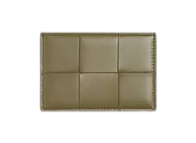 Bottega Veneta Cassette Credit Card Case "Alga/Dark Praline"