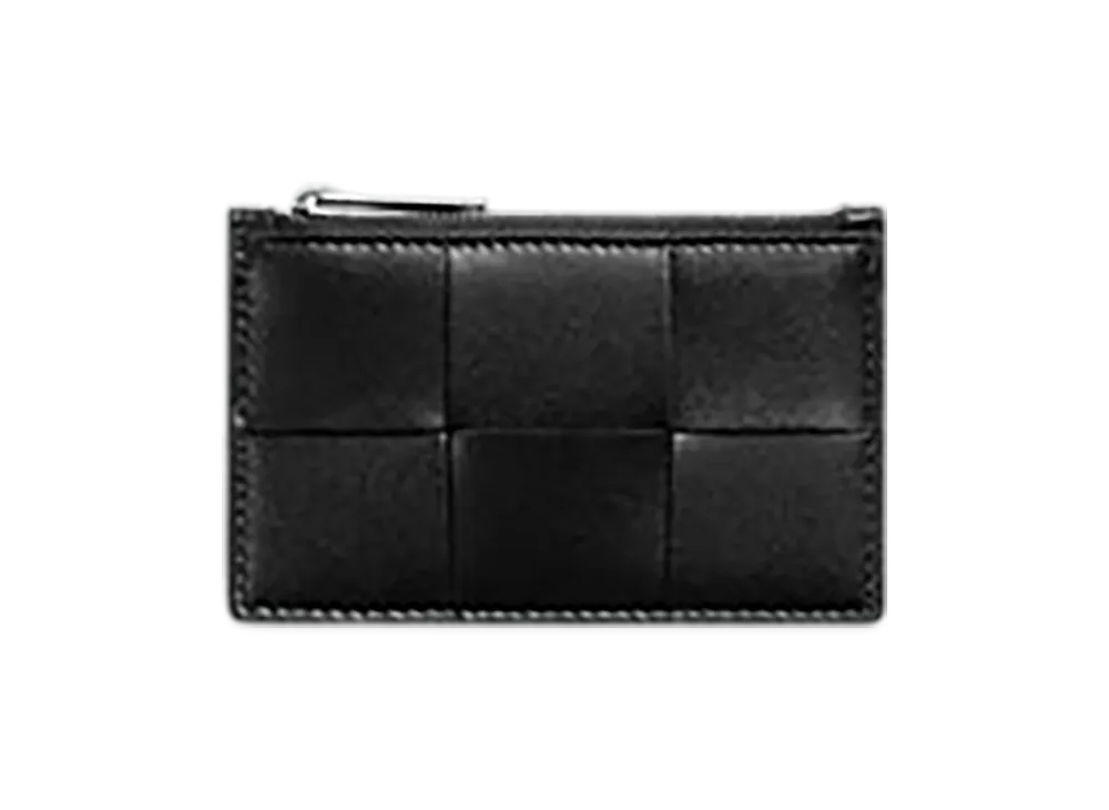 Bottega Veneta Zippered Card Case "Black"