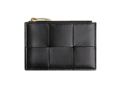 Bottega Veneta Cassette Fastener Card Case "Black"