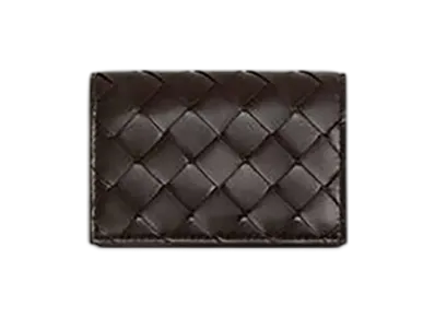 Bottega Veneta Intrecciato Business Card Case "Fondente"