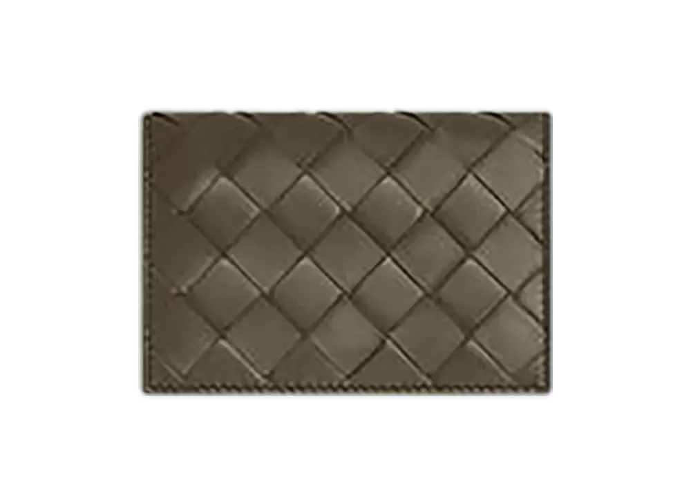 Bottega Veneta Intrecciato Business Card Case "Cypress/Ice"