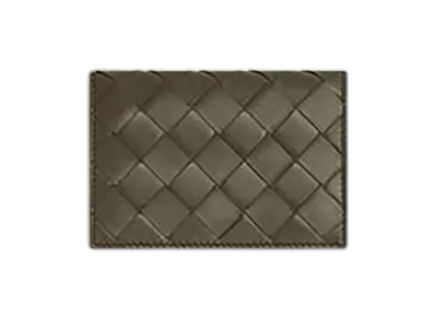 Bottega Veneta Intrecciato Business Card Case "Cypress/Ice"