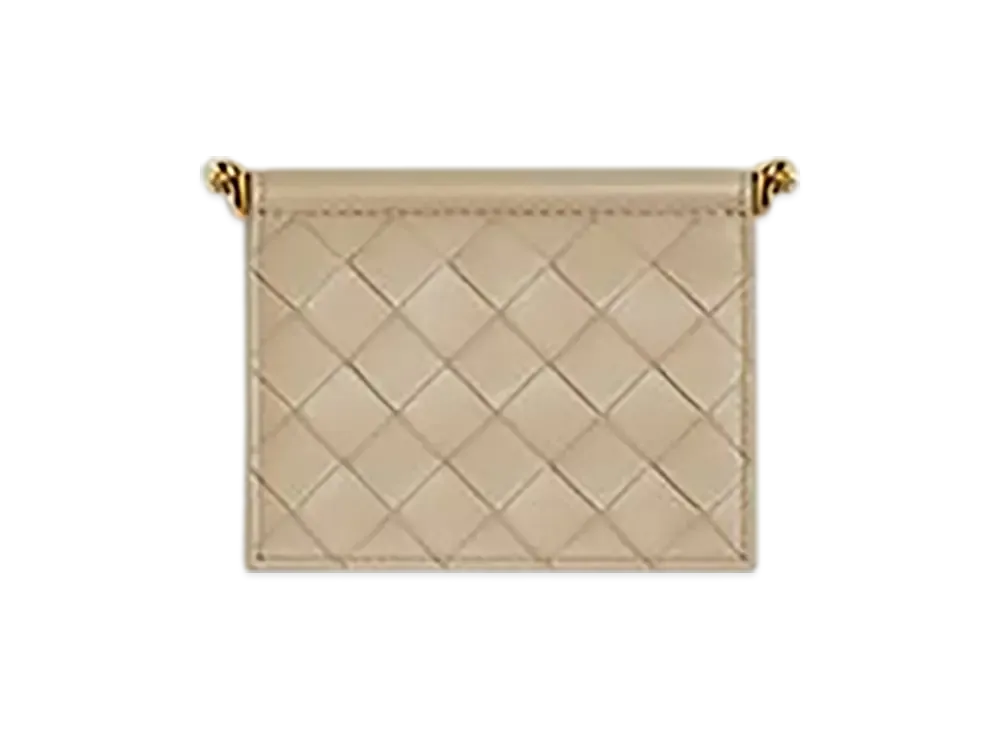 Bottega Veneta Solstice Business Card Case "Ecru"