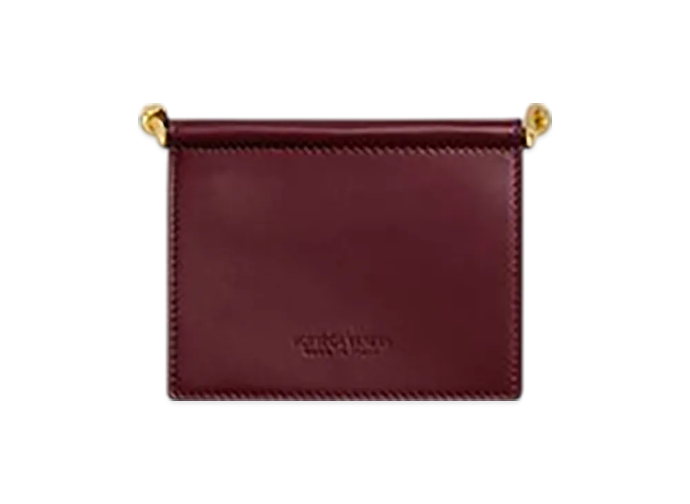 Bottega Veneta Solstice Business Card Case "Barolo"
