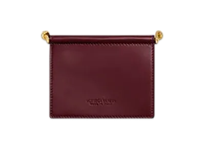 Bottega Veneta Solstice Business Card Case "Barolo"