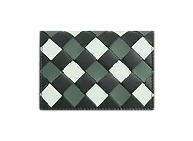 Bottega Veneta Intrecciato Business Card Case "Aldoise/Glacier/Aloe"