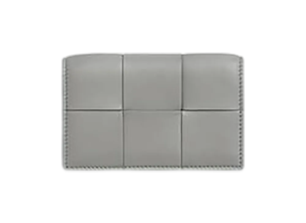 Bottega Veneta Cassette Business Card Case "Sterling/Zenith"