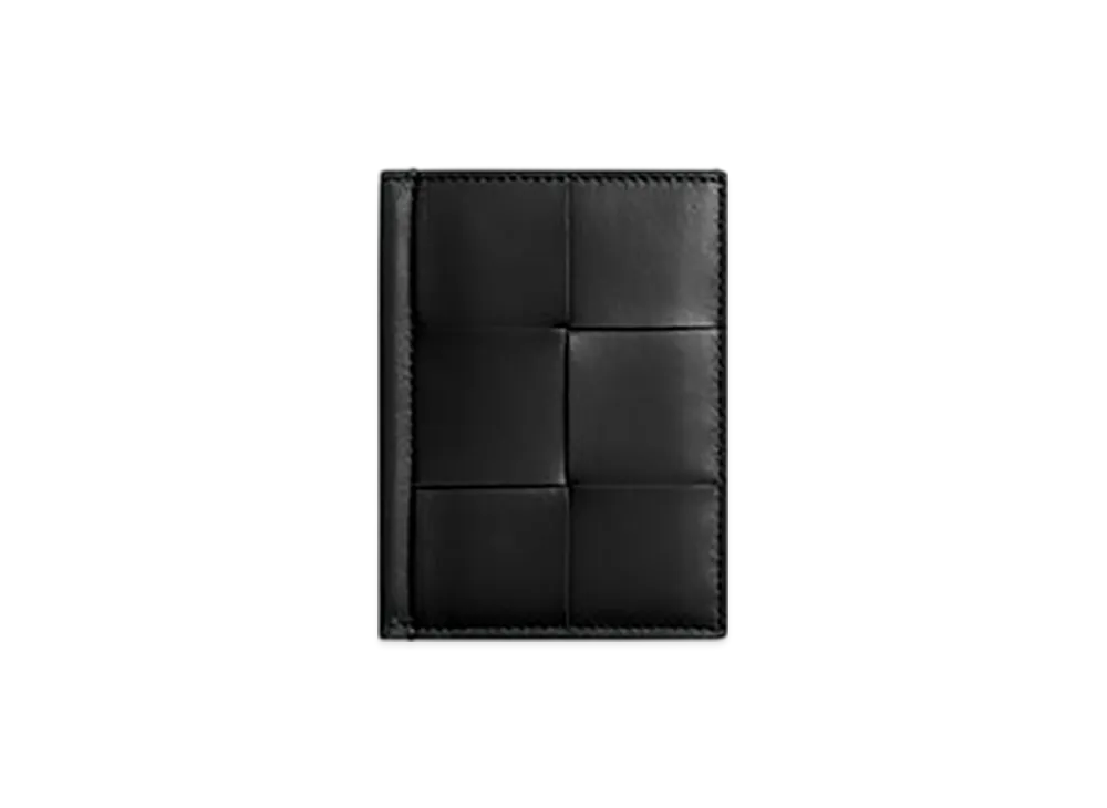 Bottega Veneta Cassette Flap Card Case "Black"