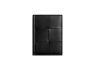 Bottega Veneta Cassette Flap Card Case "Black"