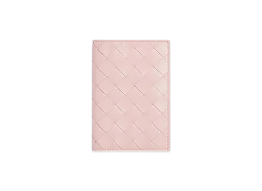 Bottega Veneta Intrecciato Passport Case "Rose"