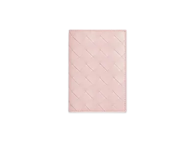 Bottega Veneta Intrecciato Passport Case "Rose"