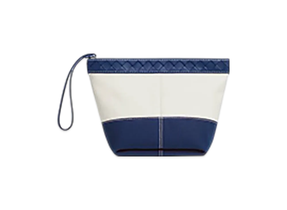Bottega Veneta Flip Flap Medium Pouch "White/Cruise"