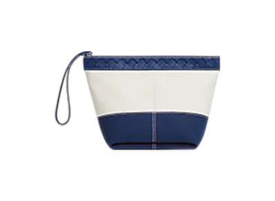 Bottega Veneta Flip Flap Medium Pouch "White/Cruise"