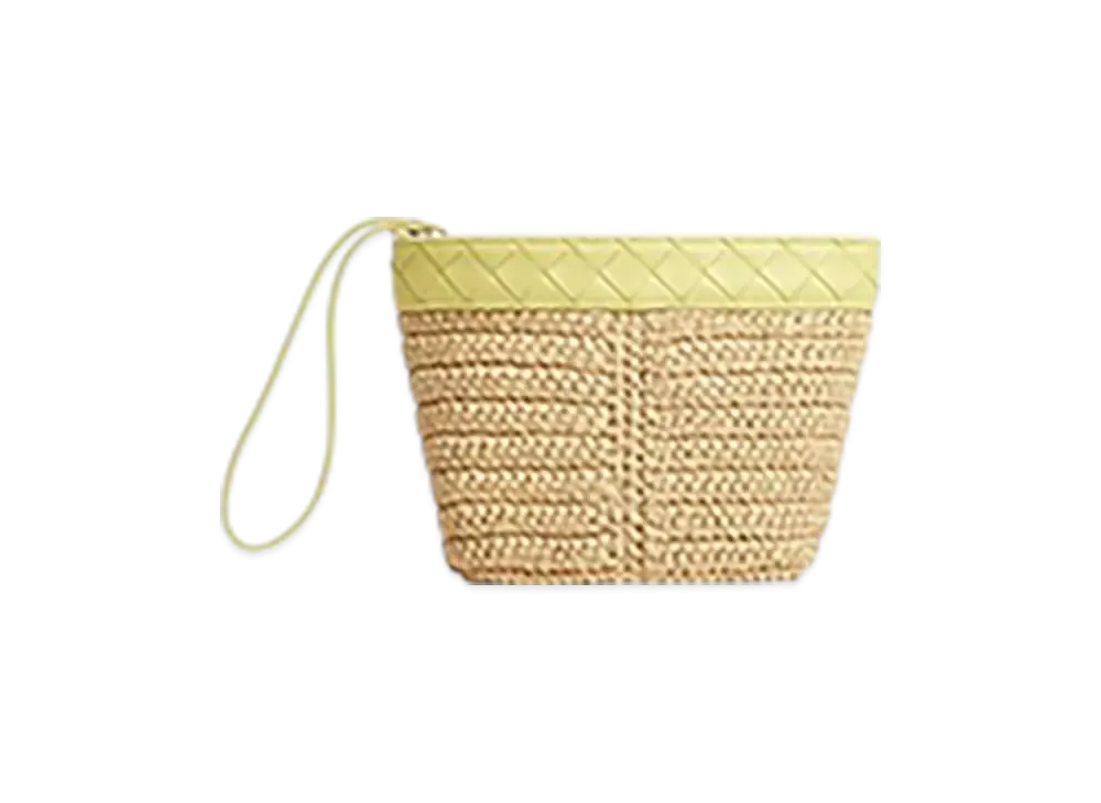 Bottega Veneta Flip Flap Small Pouch "Natural-Sherbet/Gold"