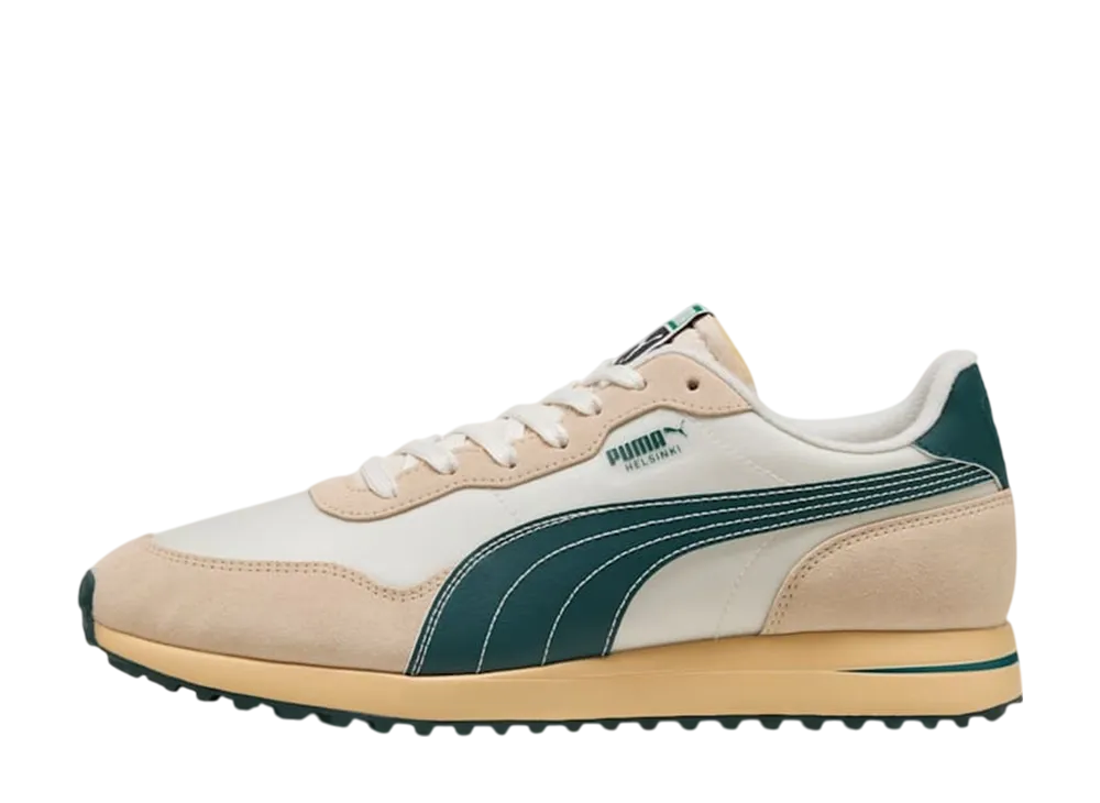 プーマ ヘルシンキ スパイクレス "フロステッドアイボリー/グリーンテレイン/ライトストロー"