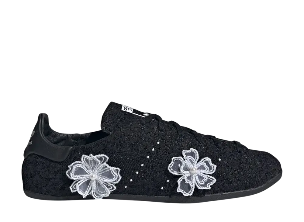 atmos pink × adidas Women's Stan Smith Lo Pro "Core Black/Cloud White"